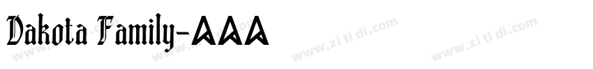 Dakota Family字体转换